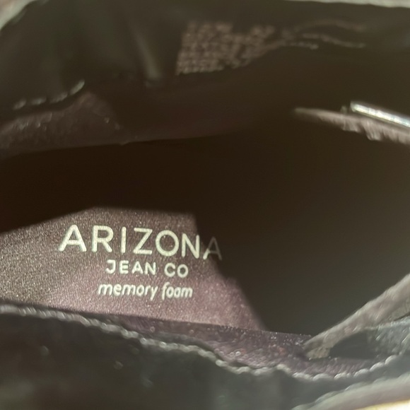 Arizona Jeans Black Suede Lace  Up Booties - Picture 7 of 8